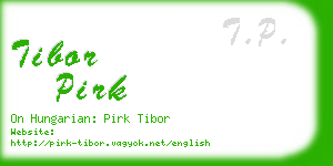 tibor pirk business card